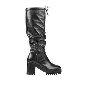 Cesare Paciotti Tall Slouchy Leather Black Boots Size EU 36/ US 6